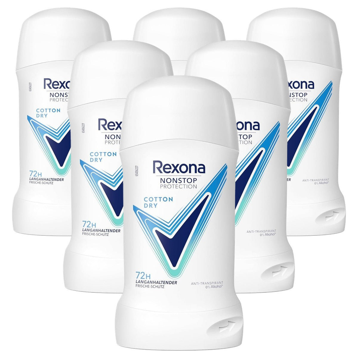 Rexona Nonstop Protection Cotton Dry deostick 6 x 50 ml - Voordeelverpakking