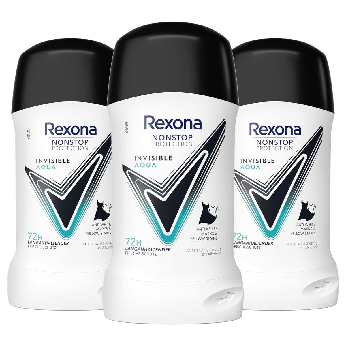 Rexona Nonstop Protection Invisible Aqua Deostick 3 x 50 ml - Voordeelverpakking