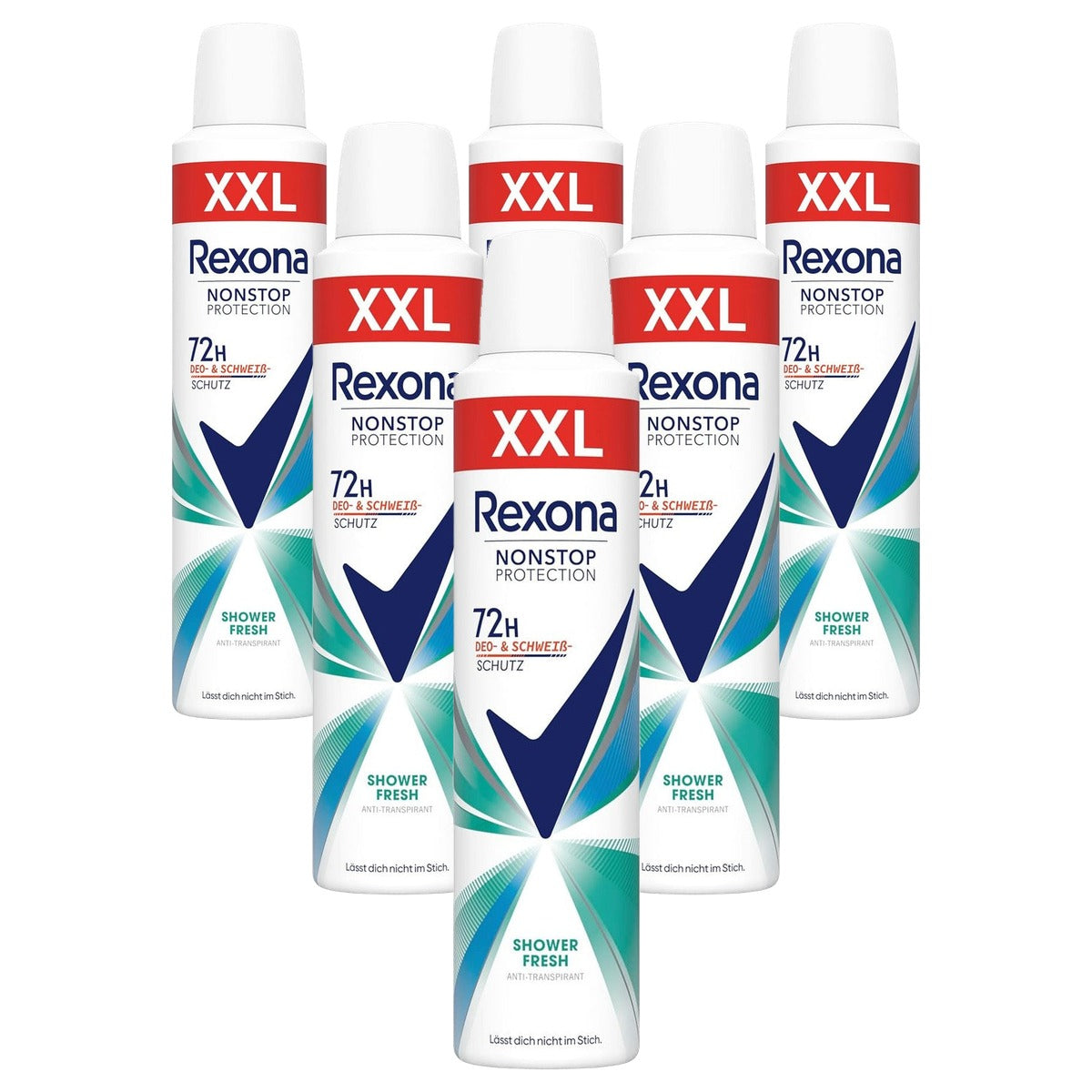 Rexona Nonstop Protection Shower Fresh XXL 6 x 250 ml - Voordeelverpakking