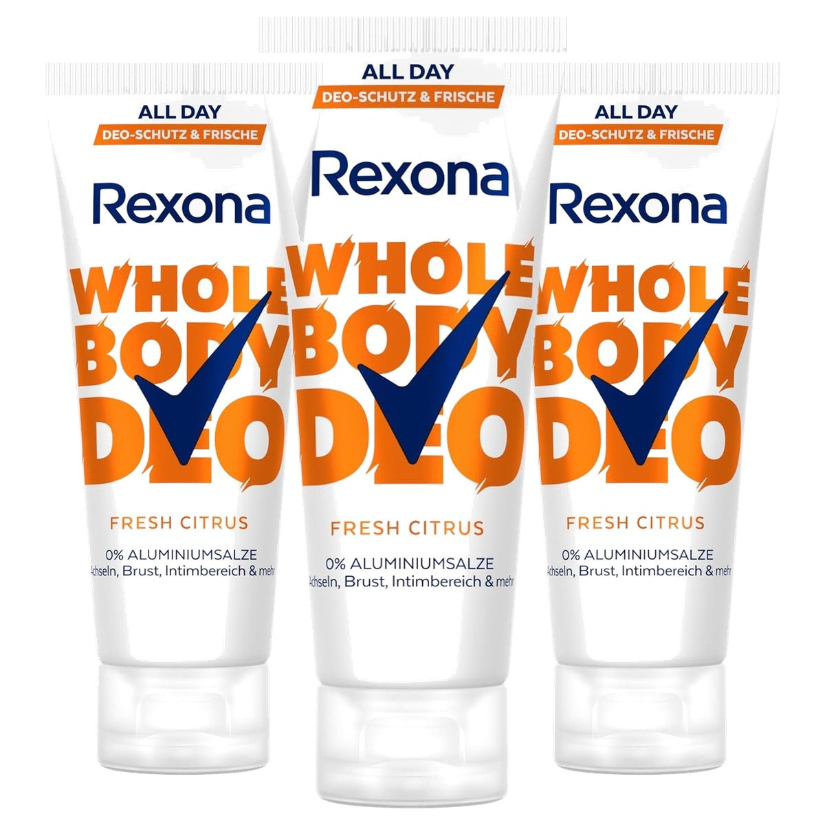 Rexona Whole Body Deodorant Cream Fresh Citrus 3 x 75 ml - Voordeelverpakking
