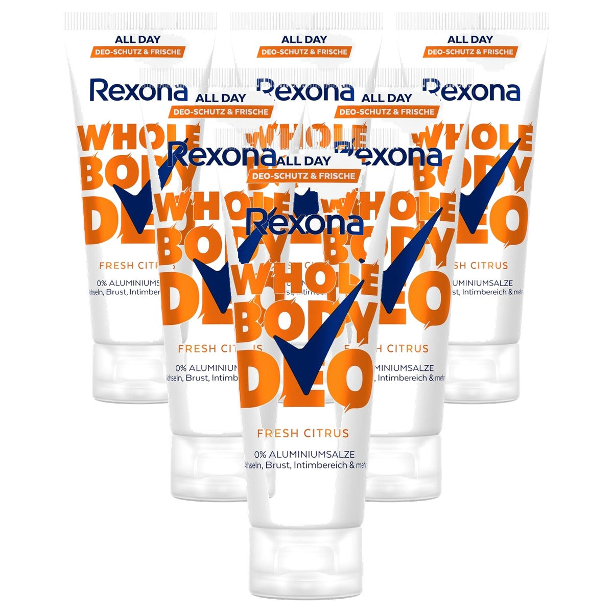 Rexona Whole Body Deodorant Cream Fresh Citrus 6 x 75 ml - Voordeelverpakking