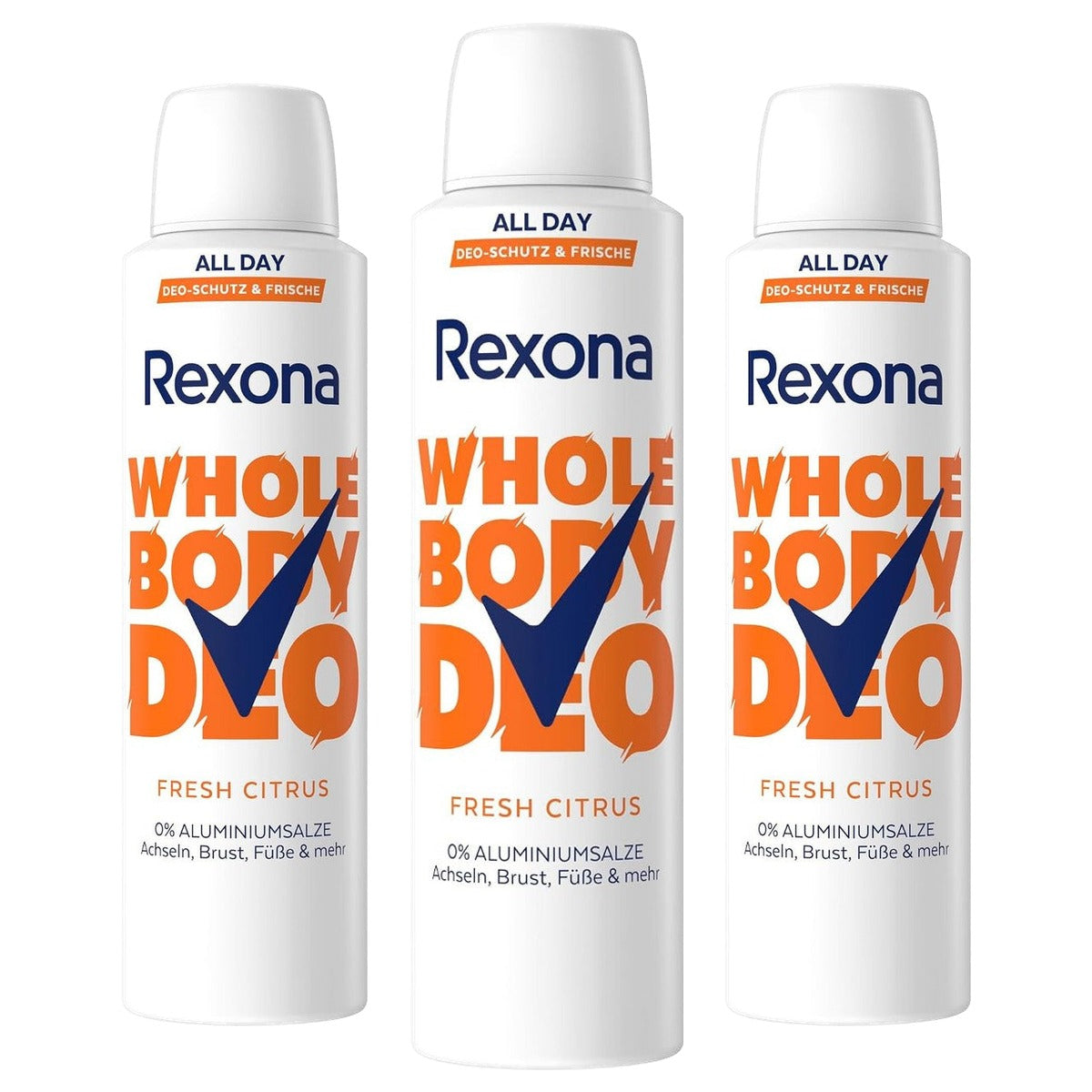 Rexona Whole Body Deodorant Spray Fresh Citrus 3 x 150 ml - Voordeelverpakking