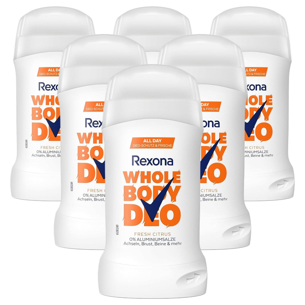 Rexona Whole Body Deodorant Stick Fresh Citrus 6 x 50 ml - Voordeelverpakking