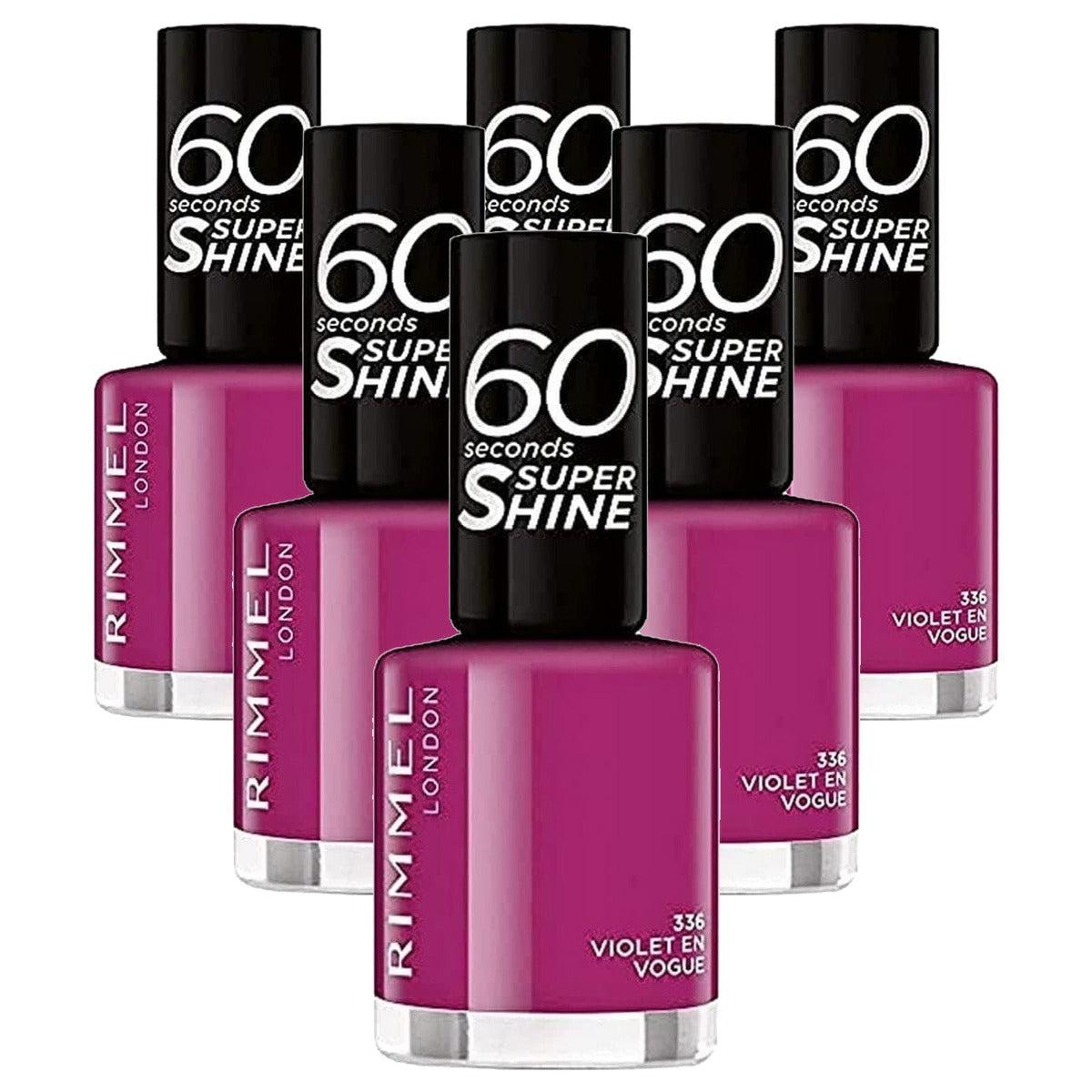 Rimmel London 60 seconden Super Shine Flip Flop 336, 8 ml - 6 stuks