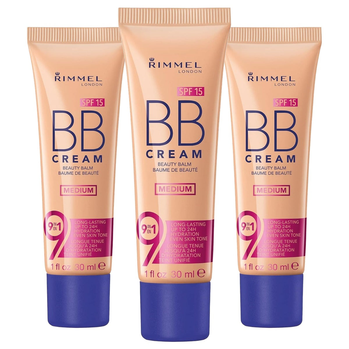 Rimmel London BB & CC crème crèmekleurig 30 ml - 3 stuks