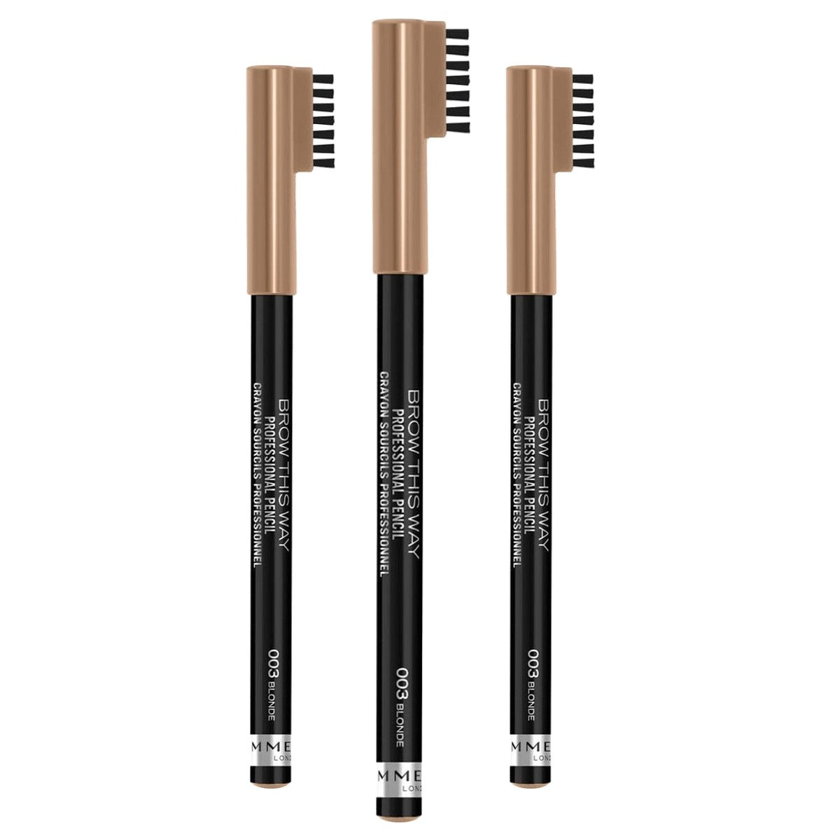 Rimmel London Brow This Way Professional Pencil 03 - 3 stuks