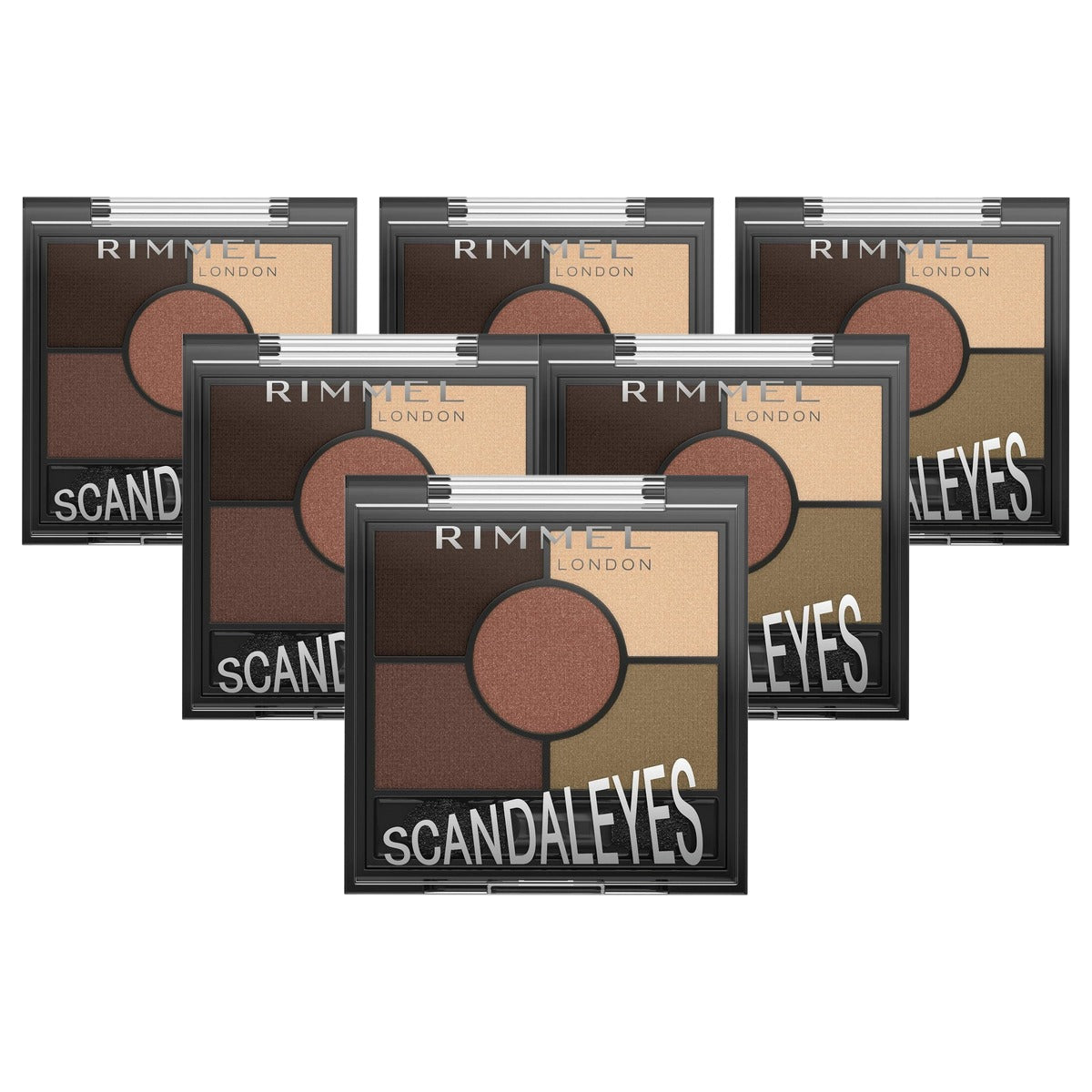 Rimmel London Glam'Eyes HD Oogschaduw 022 Brixton Brown 6 stuks