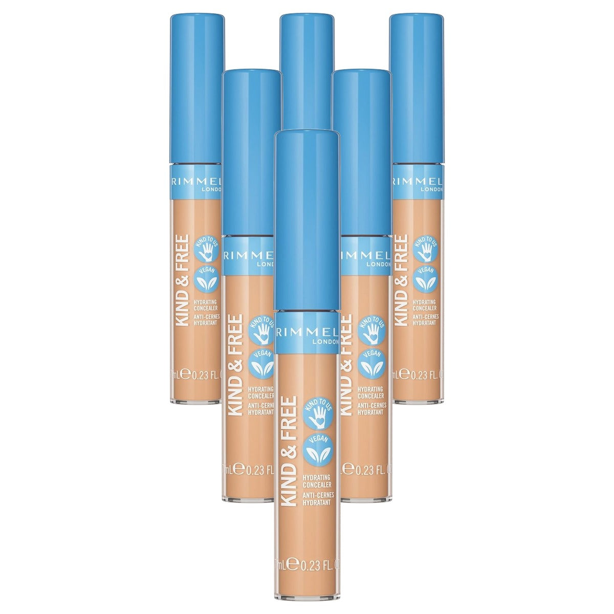 Rimmel London K & F Concealer 10 Fair - 6 stuks