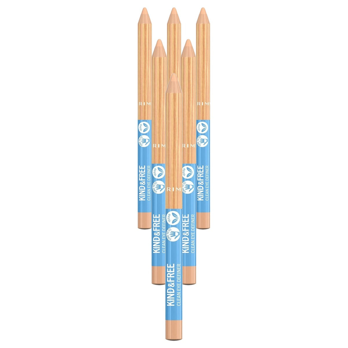 Rimmel London Kind & Free Clean Eye definer 1,1 gr - 6 stuks