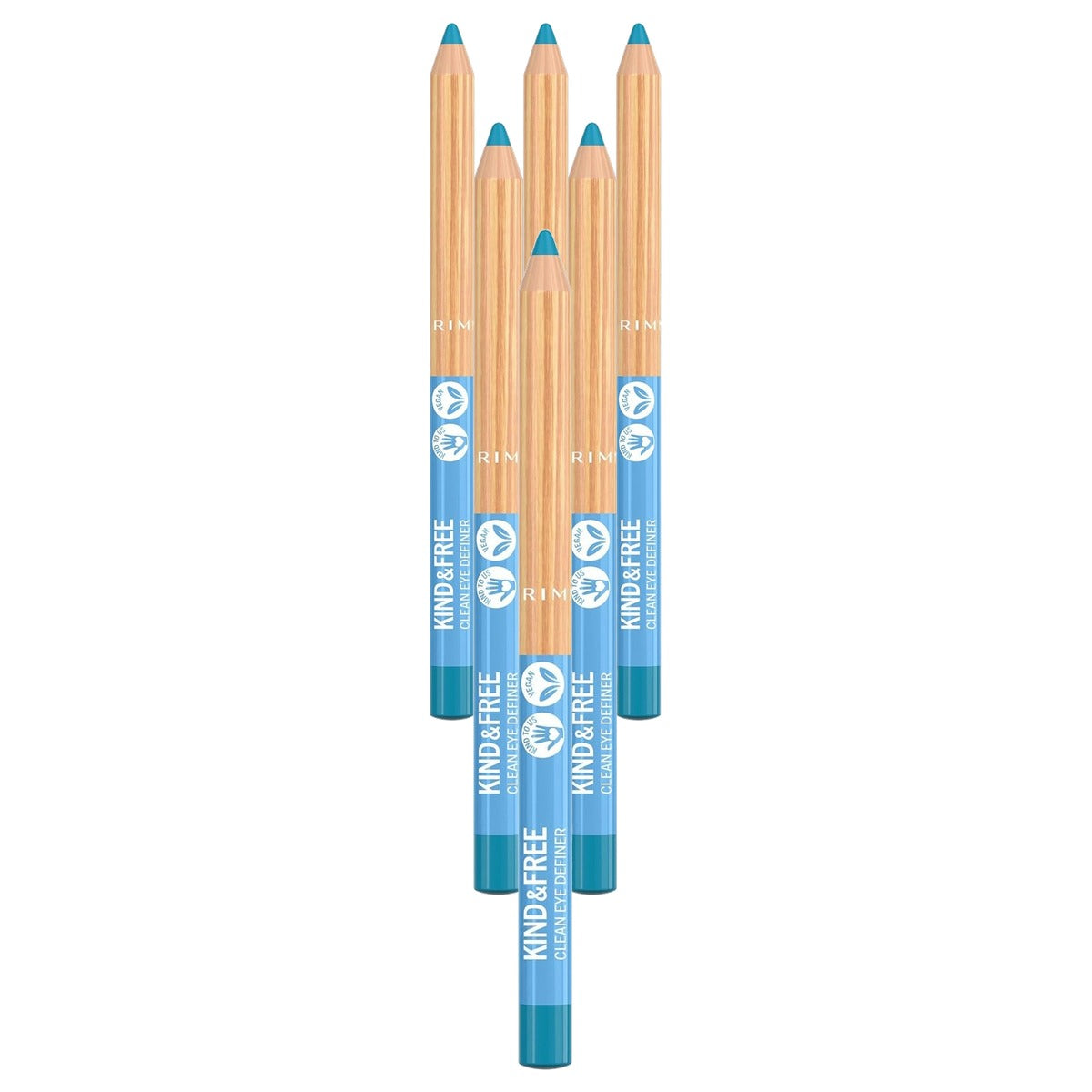 Rimmel London Kind & Free Eye Liner Anime Blue 1,1 g - 6 stuks