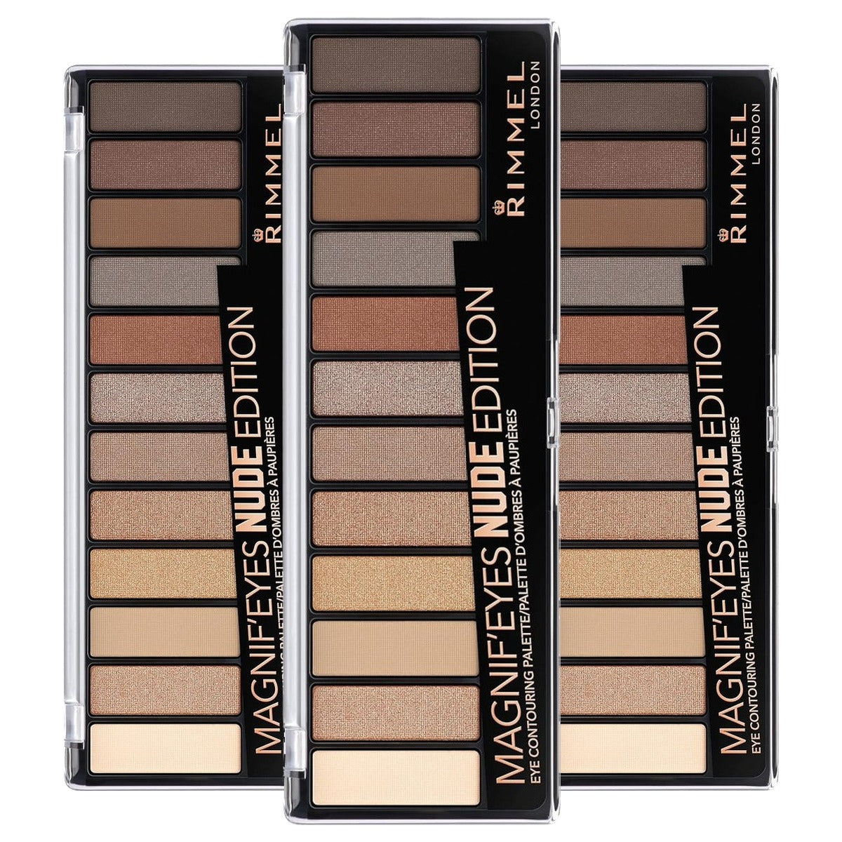 Rimmel London Magnif Eyes Palette 001 - 3 stuks