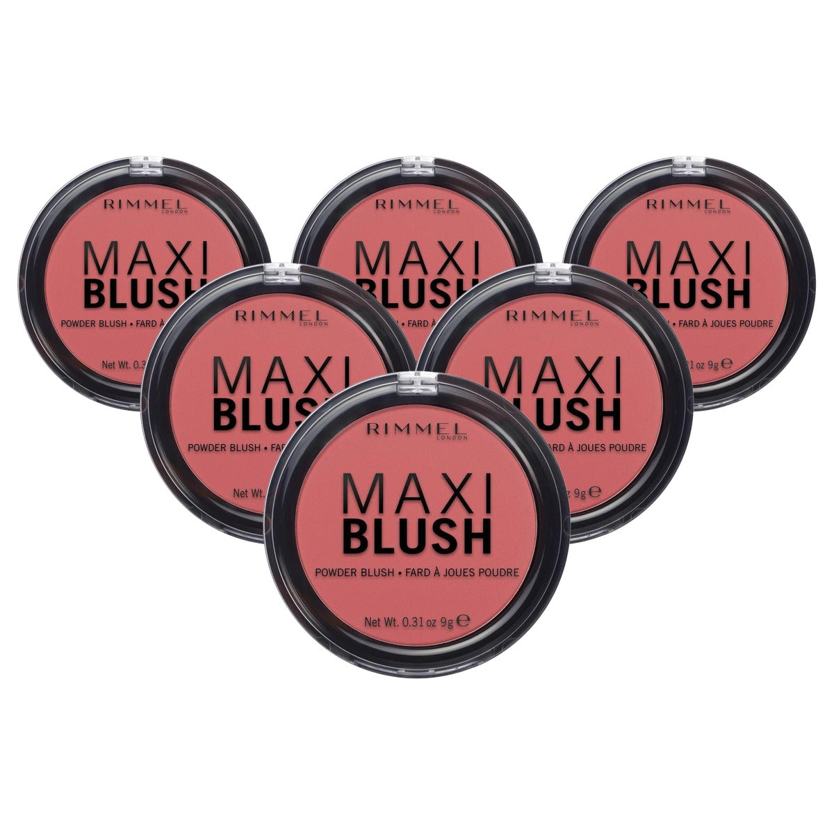 Rimmel London Maxi Blush Powder Blush #003 Wild Card 9g - 6 stuks