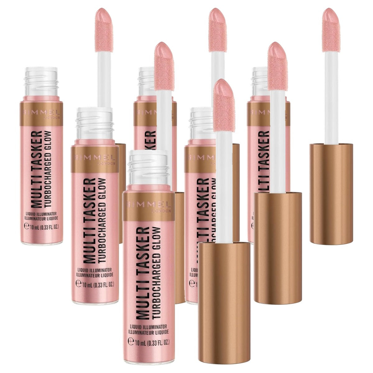 Rimmel London Multi Tasker Turbocharged Glow Vloeibare Highlighter 6 stuks