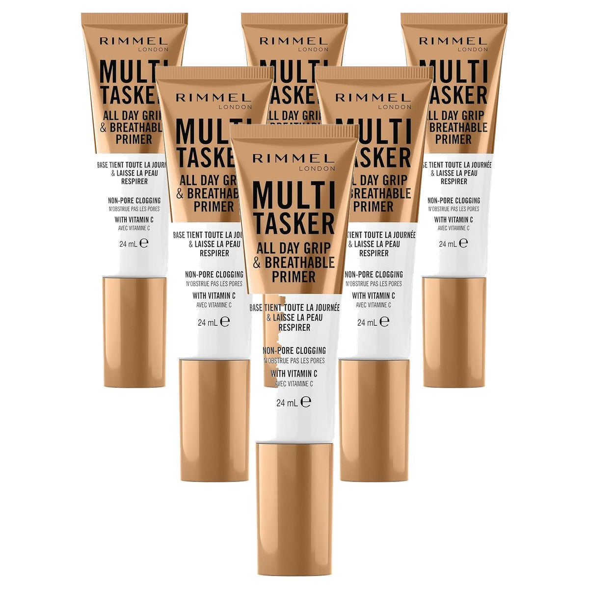 Rimmel London Multitasker All Day Grip & Ademend Primer 24 ml - 6 stuks