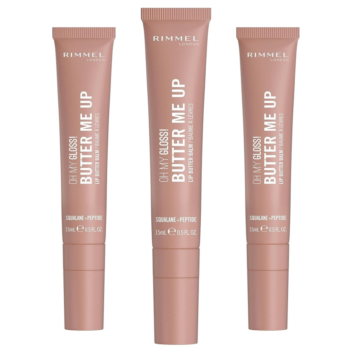 Rimmel London Oh My Gloss Butter Me Up Latte Delight 001 15 ml - 3 stuks