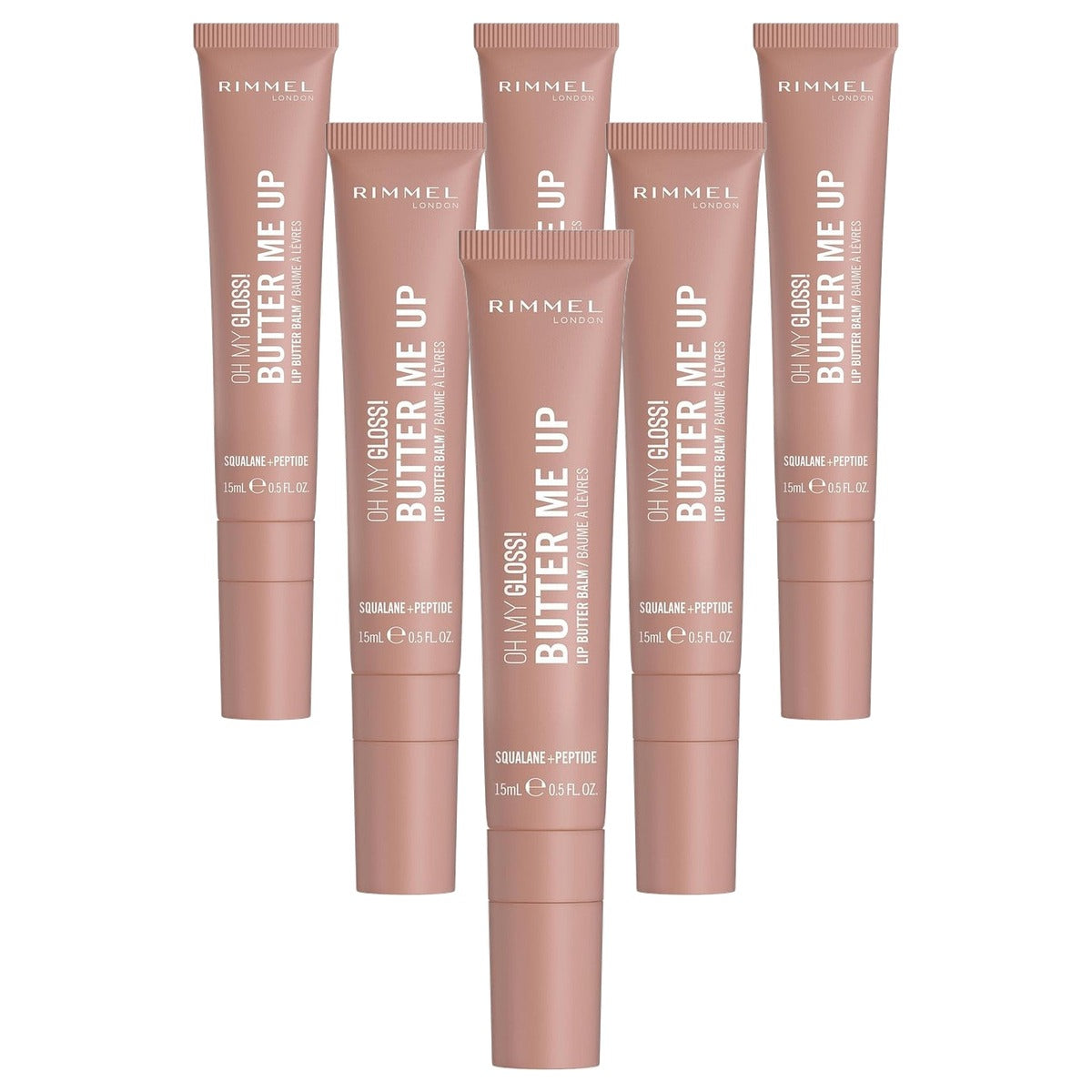 Rimmel London Oh My Gloss Butter Me Up Latte Delight 001 15 ml - 6 stuks