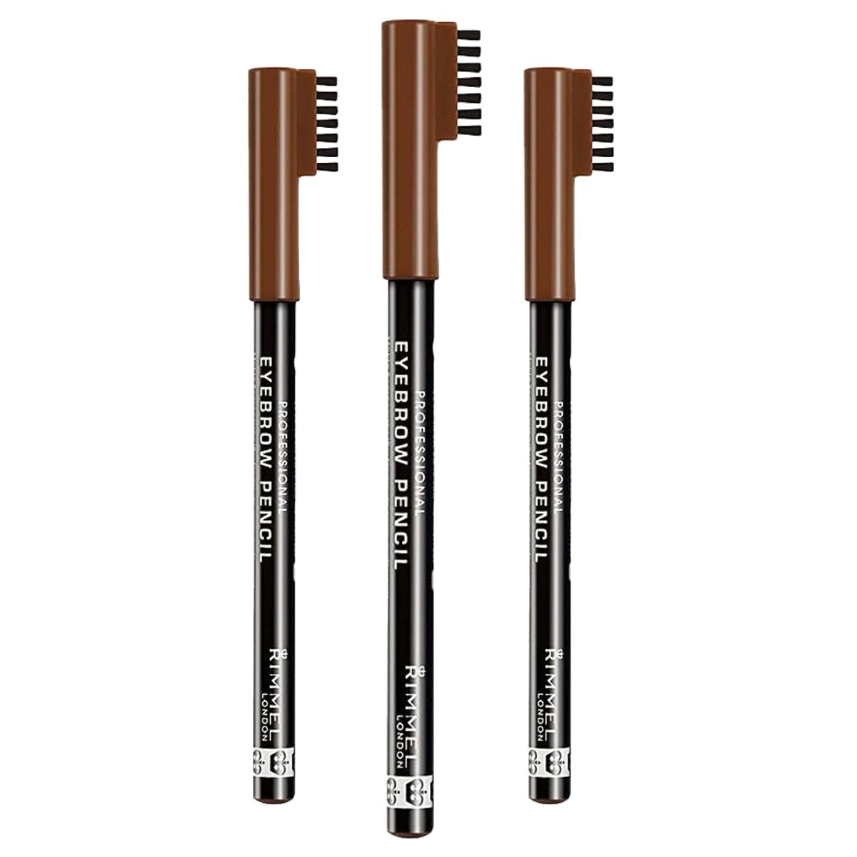 Rimmel London Professional Eyebrow Pencil Hazel 1.4 g - 3 stuks