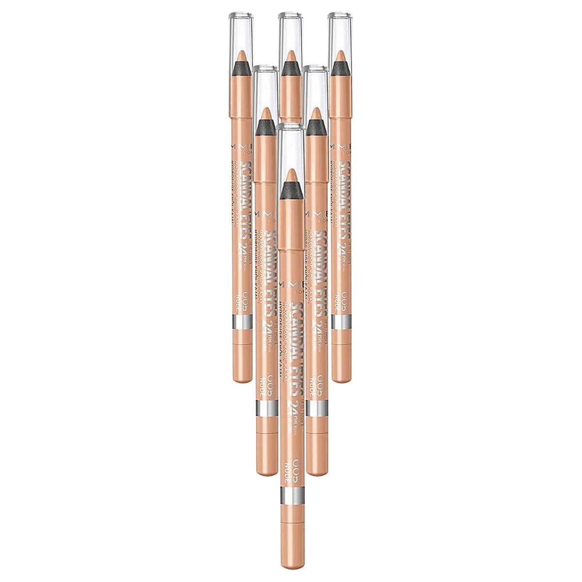 Rimmel London Scandal'Eyes Waterproof Eyeliner Nude 1,3 g - 6 stuks