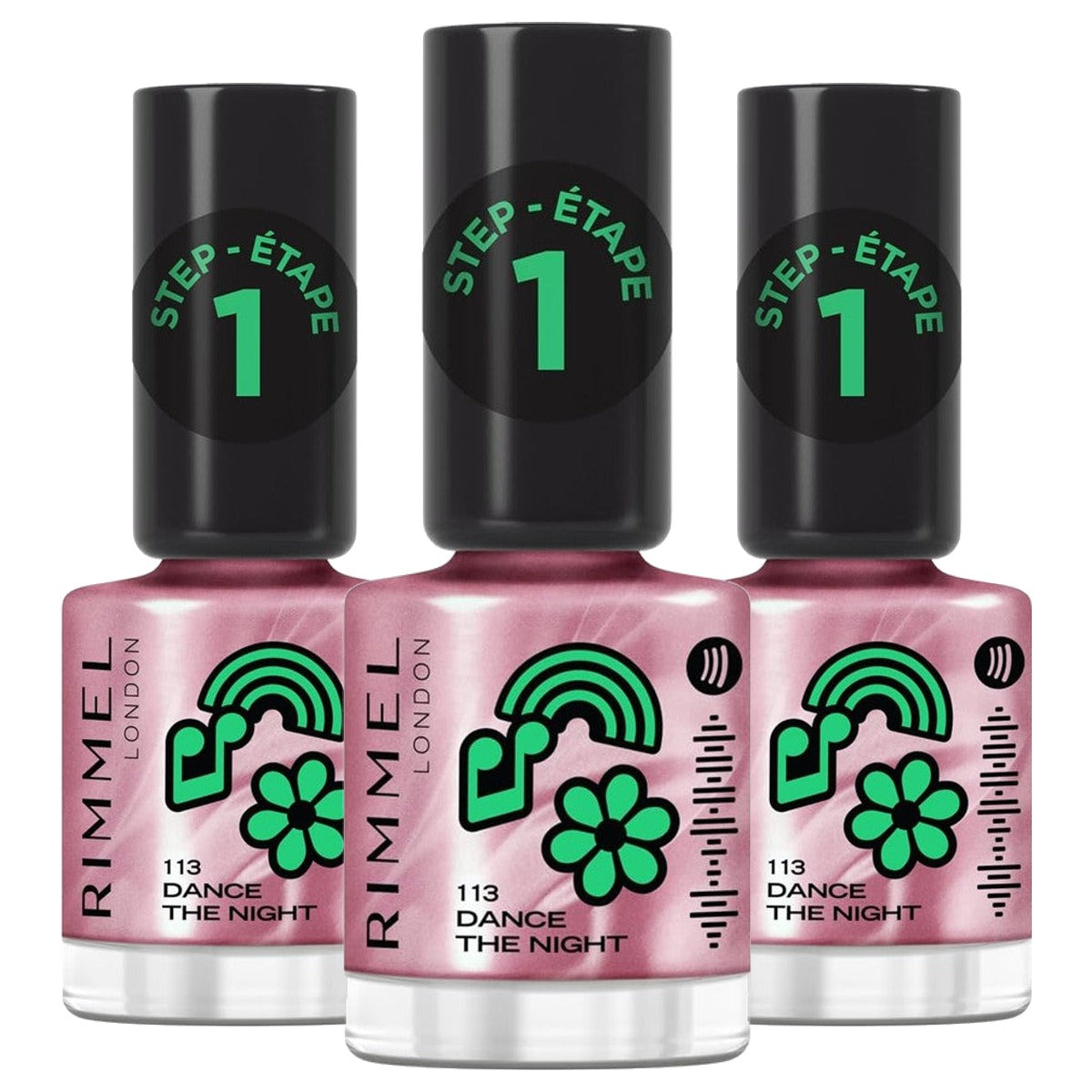 Rimmel London Super Gel Nagellak 113 Dance The Night 12 ml - 3 stuks