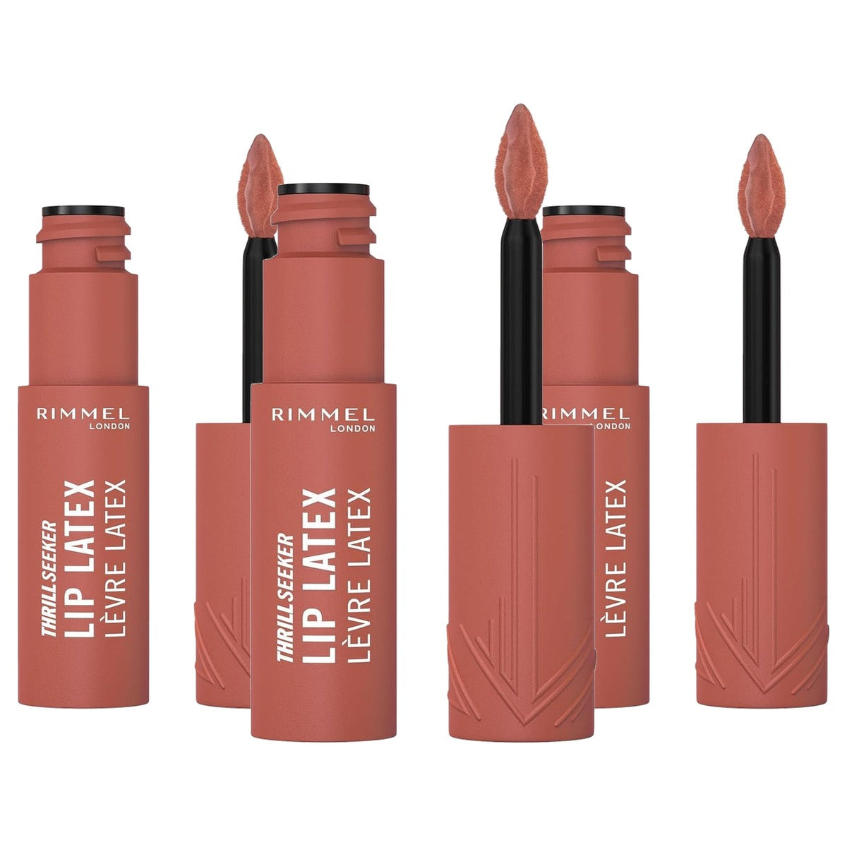 Rimmel London Thrill Seeker Lip Latex 100 Sassy 6 ml - 3 stuks
