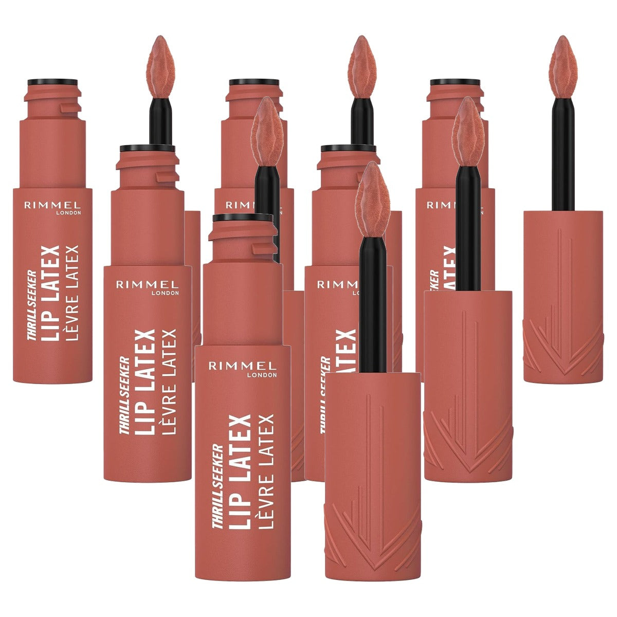 Rimmel London Thrill Seeker Lip Latex 100 Sassy 6 ml - 6 stuks