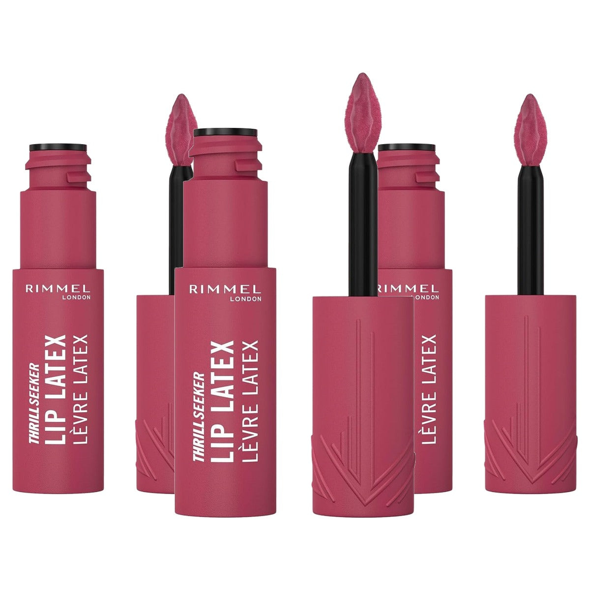 Rimmel London Thrill Seeker Lip Latex Main Character 300 6 ml - 3 stuks