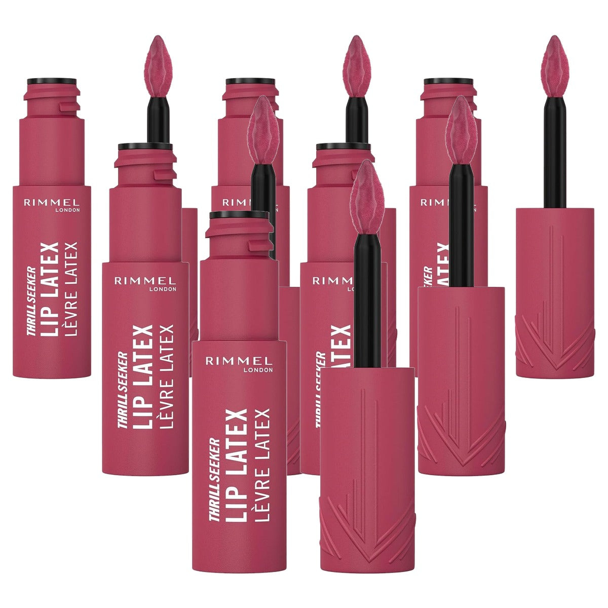 Rimmel London Thrill Seeker Lip Latex Main Character 300 6 ml - 6 stuks