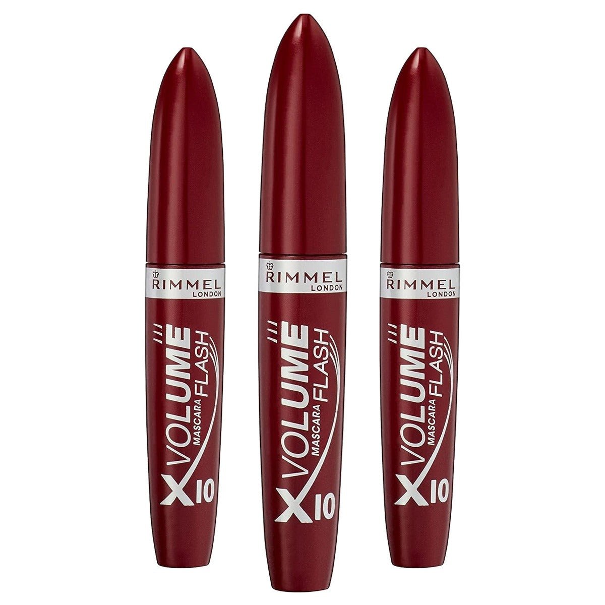 Rimmel London Volume Flash X10 Mascara 01 Black 8 ml - 3 stuks
