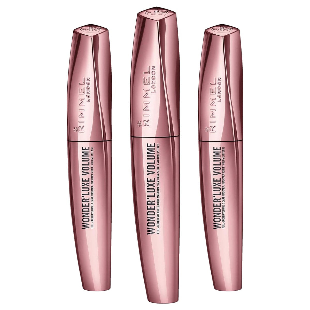 Rimmel London Wonderfull Luxe Masc Black Mascara 11 ml - 3 stuks