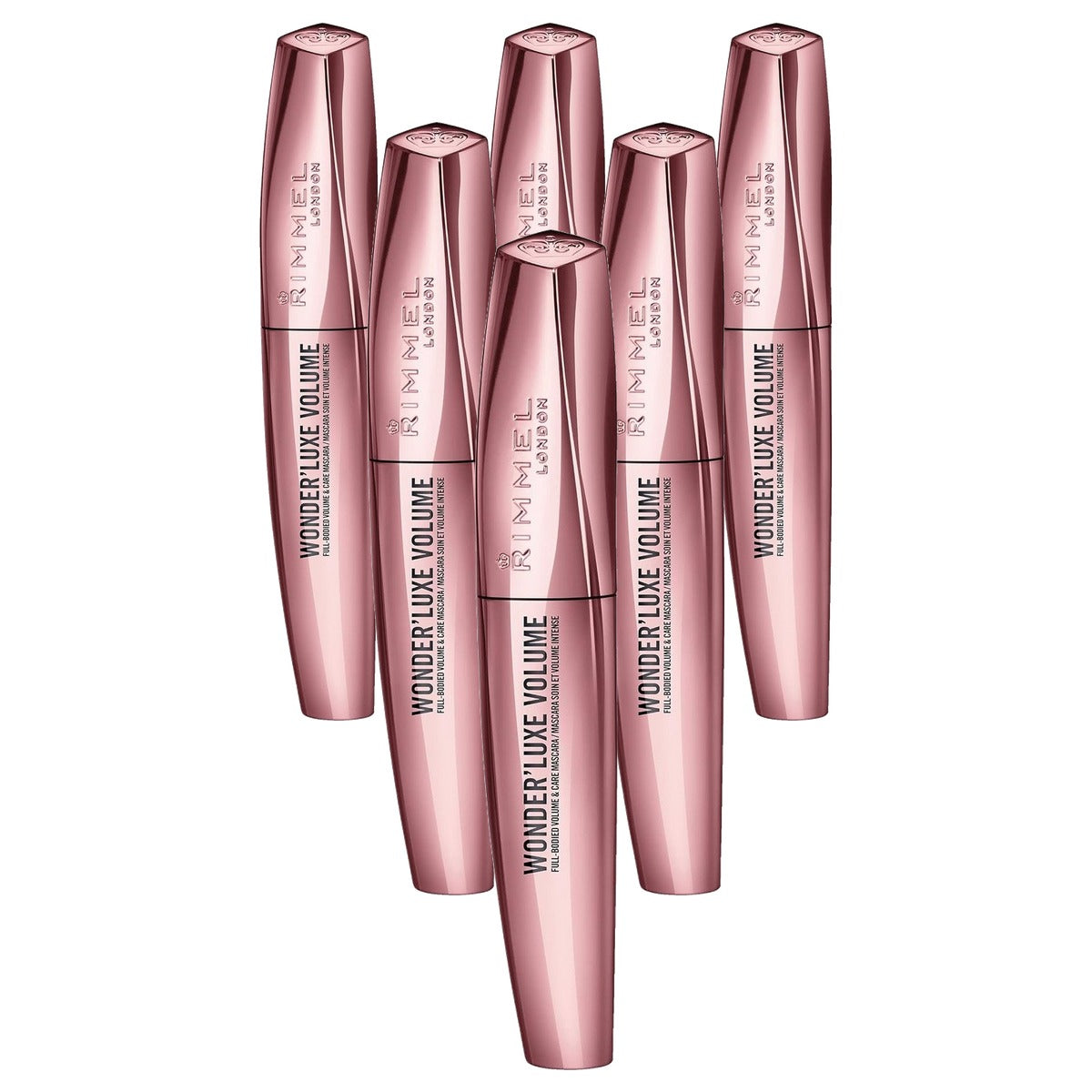 Rimmel London Wonderfull Luxe Masc Black Mascara 11 ml - 6 stuks