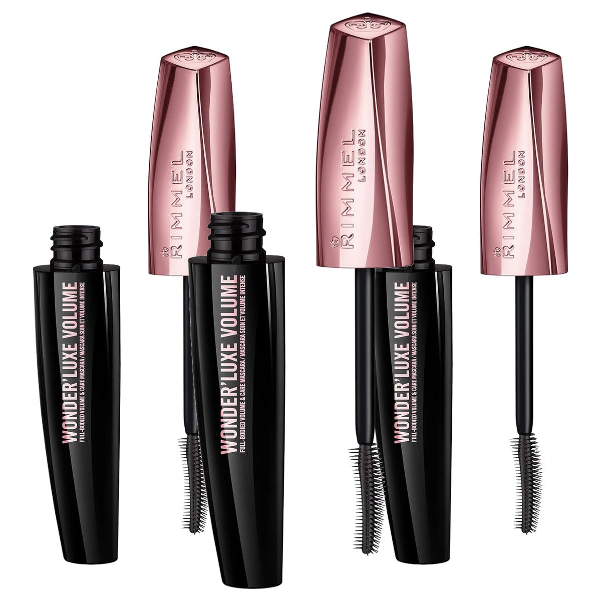 Rimmel London Wonder'Luxe Volume 003 Extreme Black Mascara 11 ml - 3 stuks