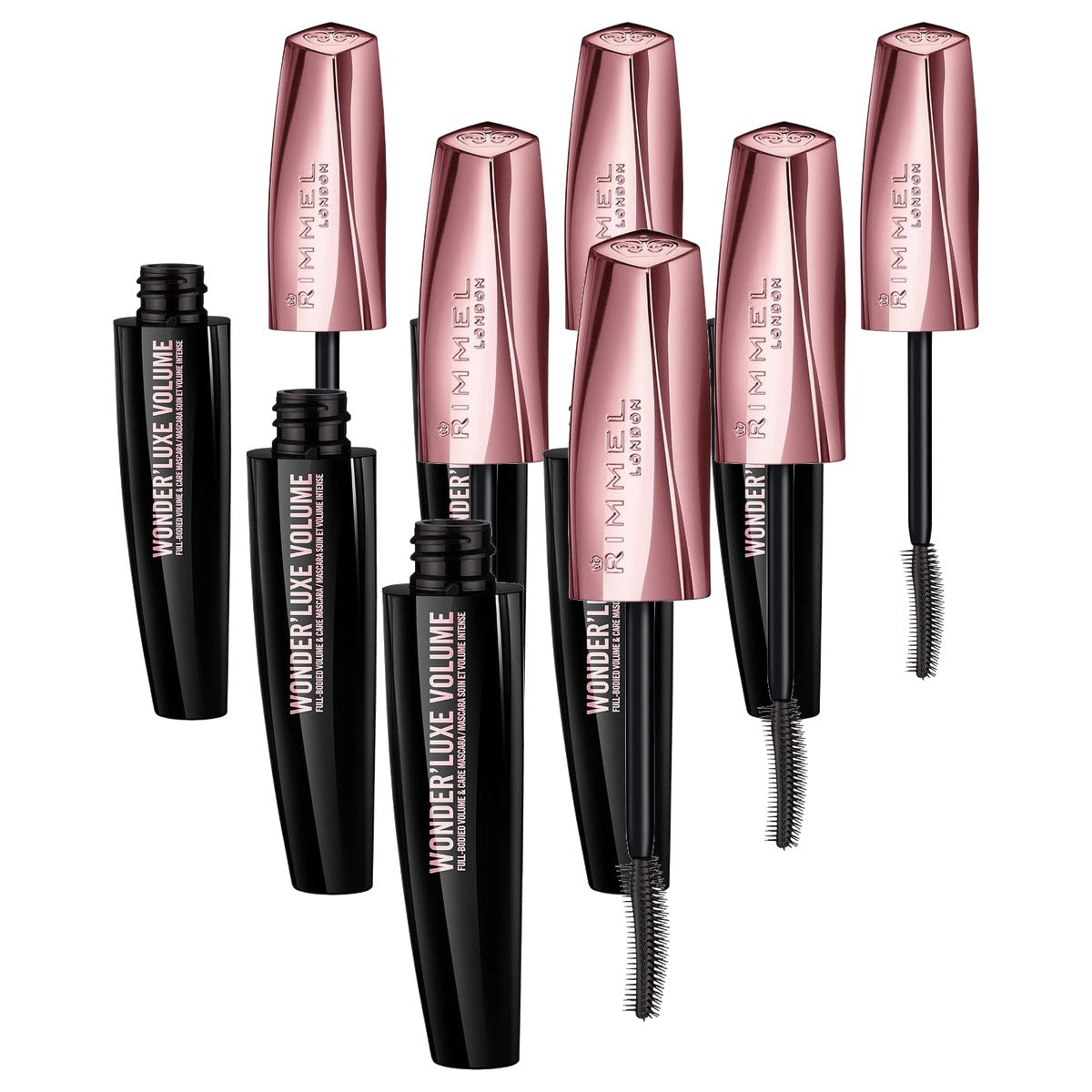 Rimmel London Wonder'Luxe Volume 003 Extreme Black Mascara 11 ml - 6 stuks