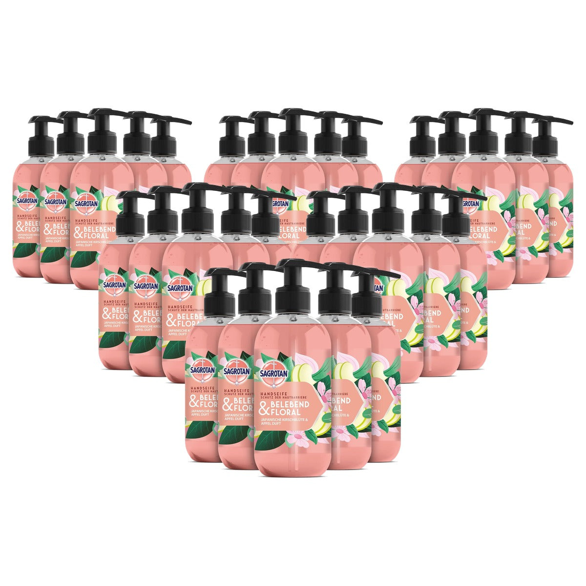 Sagrotan handzeep kersenbloesem en appel 5 x 300 ml - 6-pack
