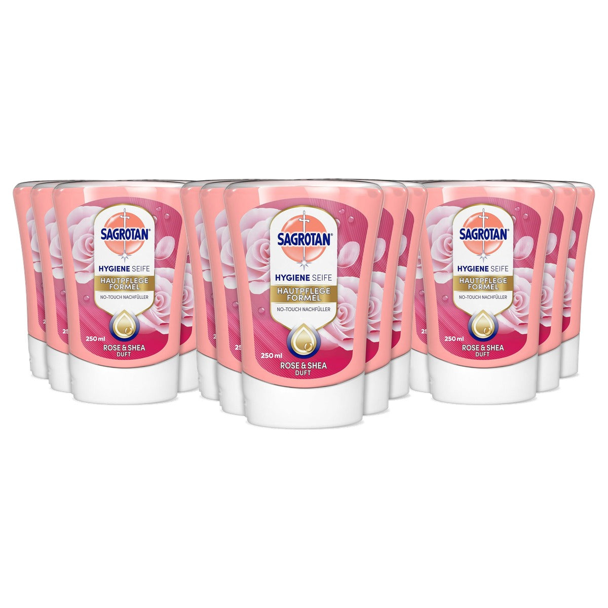 Sagrotan No-Touch navulzeep kasjmier en roos 5 x 250 ml - 3-pack