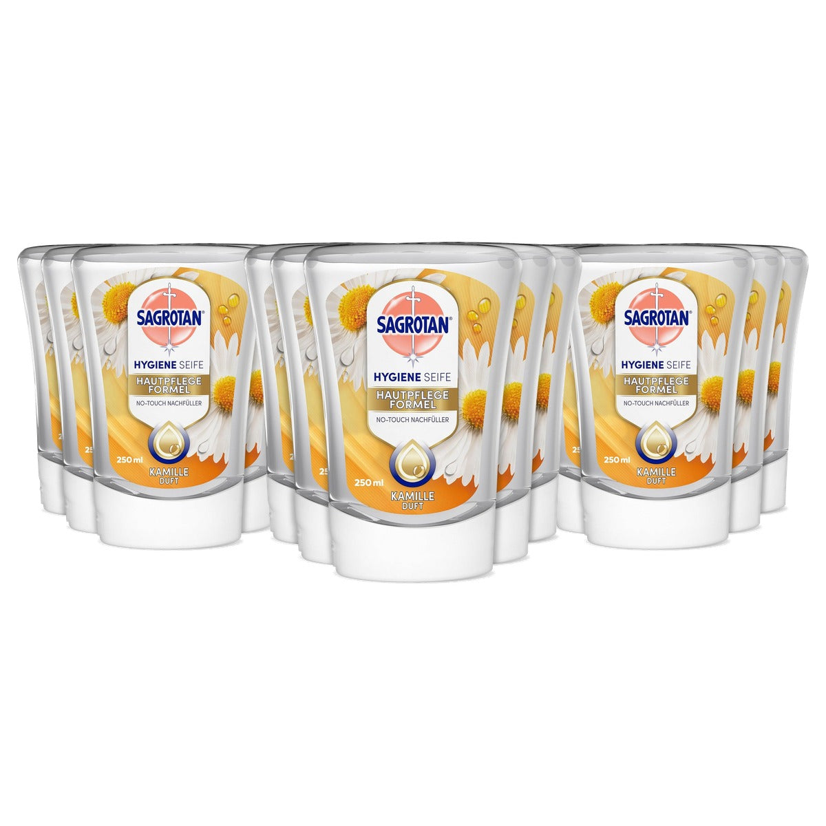 Sagrotan No-Touch navulzeep lotusbloesem en kamille 5 x 250 ml - 3-pack