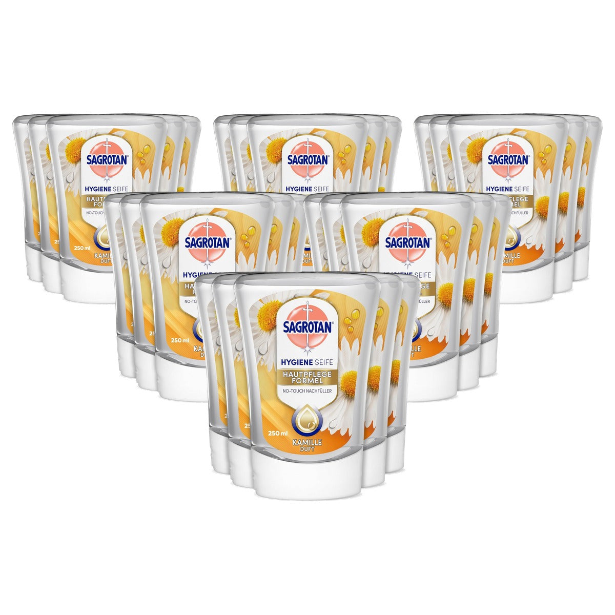 Sagrotan No-Touch navulzeep lotusbloesem en kamille 5 x 250 ml - 6-pack