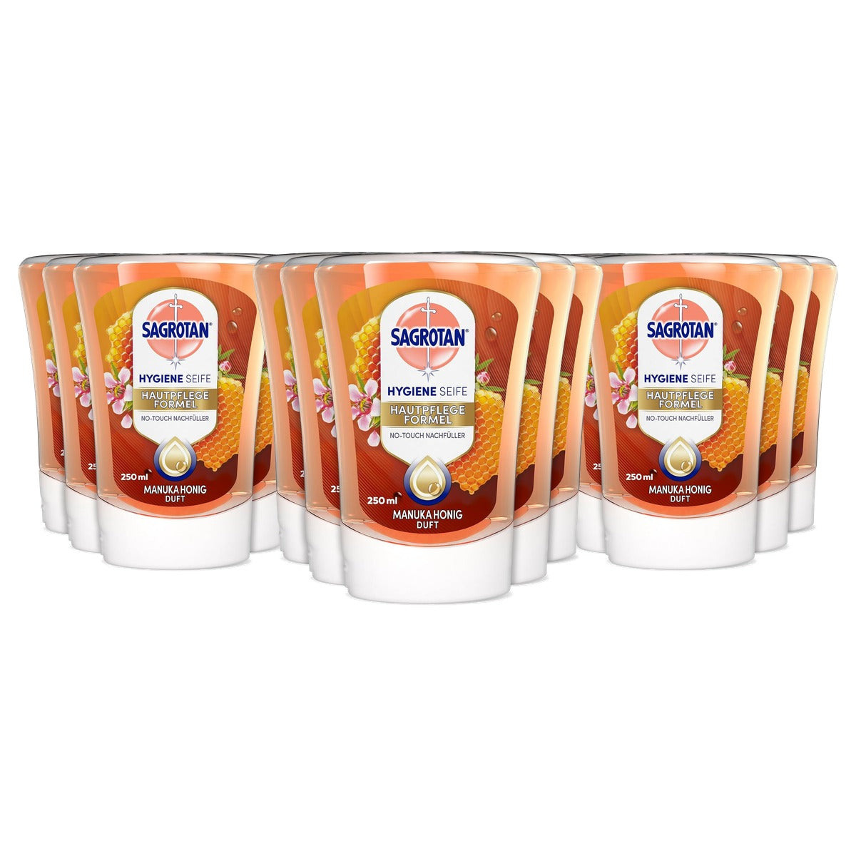 Sagrotan No-Touch navulzeep manukahoning 5 x 250 ml - 3-pack