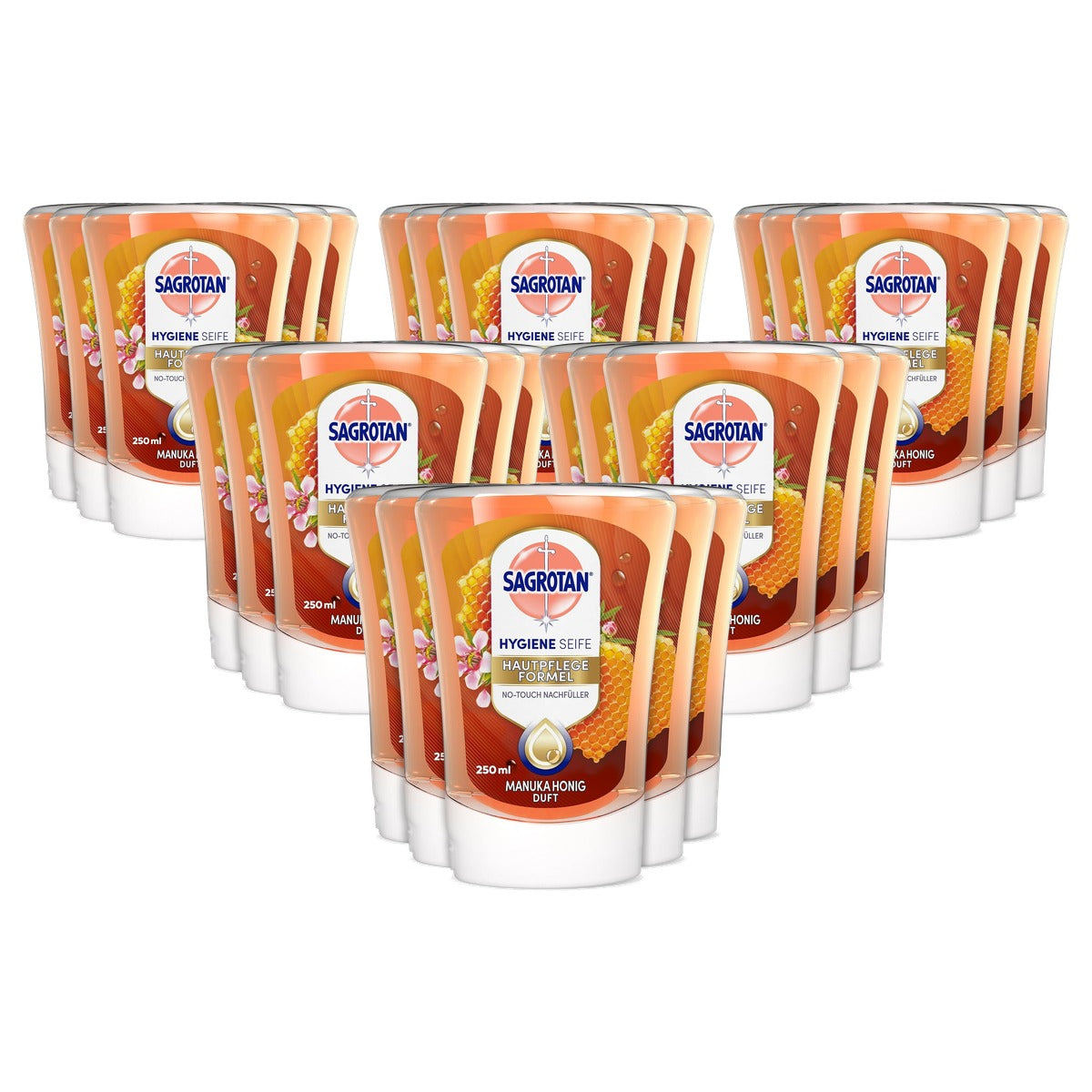 Sagrotan No-Touch navulzeep manukahoning 5 x 250 ml - 6-pack