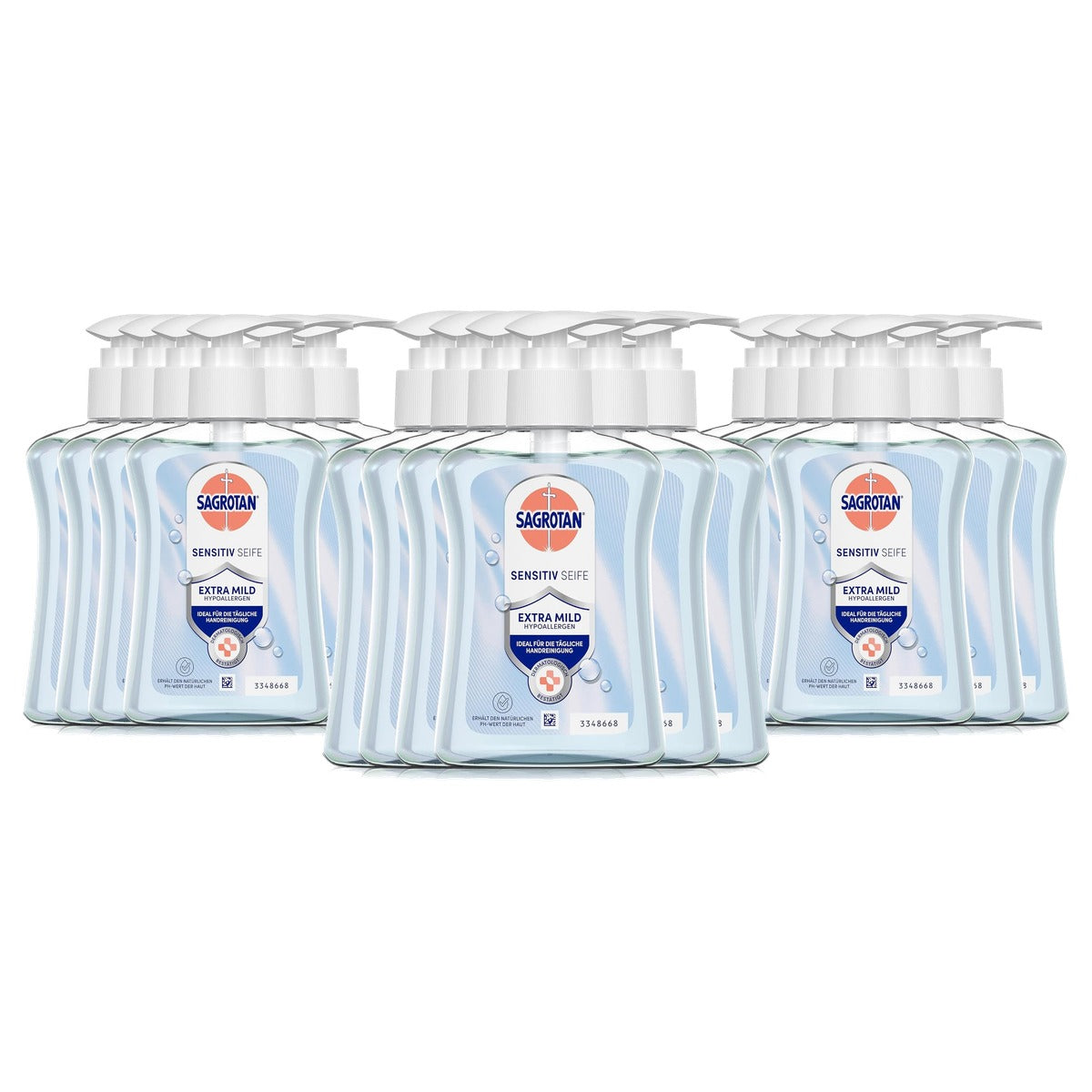 Sagrotan Sensitive handzeep hydraterend 6 x 250 ml - 3-pack