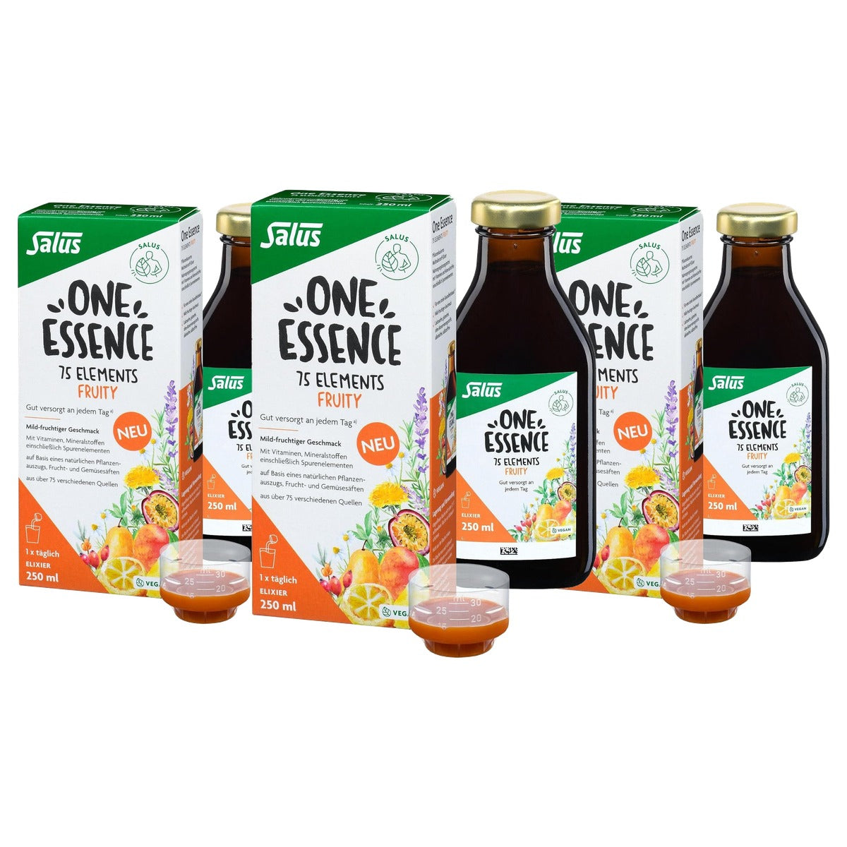 Salus One Essence 75 Elements Fruity 250 ml - 3-pack