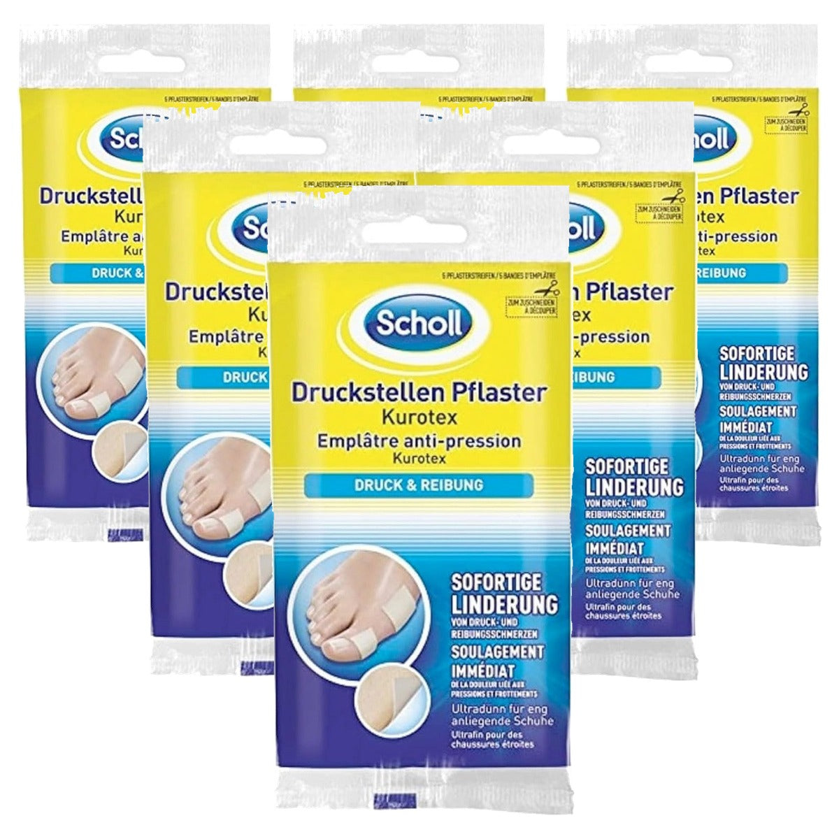 Scholl Drukplekken pleister extra zacht - 6-pack
