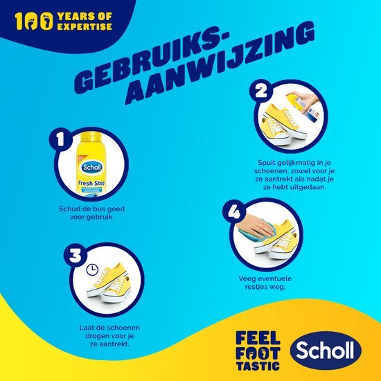 Scholl Fresh Step Schoen Deodorant Spray 6 x 150 ml – Voordeelverpakking door Huishoudvoordeel nu bij Huishoudvoordeel