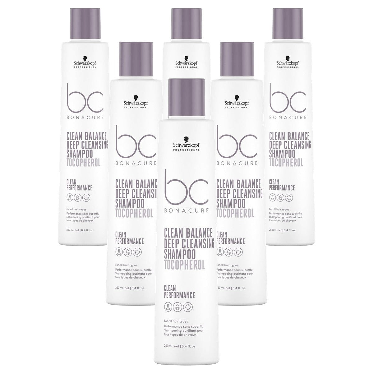 Schwarzkopf Professional BC Bonacure Clean Balance Shampoo 250 ml - 6 stuks
