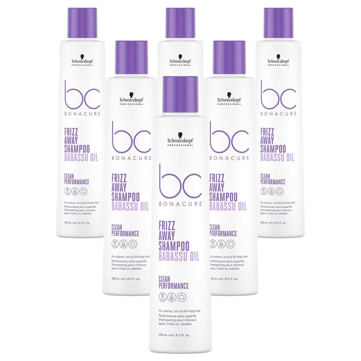 Schwarzkopf Professional Bonacure Frizz Away Shampoo 250 ml 6 stuks