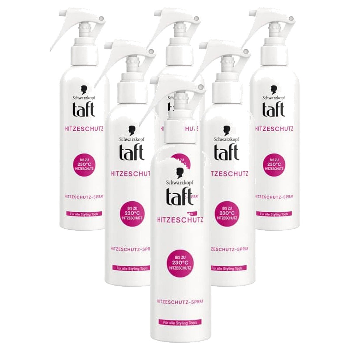 Schwarzkopf Taft hittebeschermingsspray 6 x 0,25 l - Voordeelverpakking
