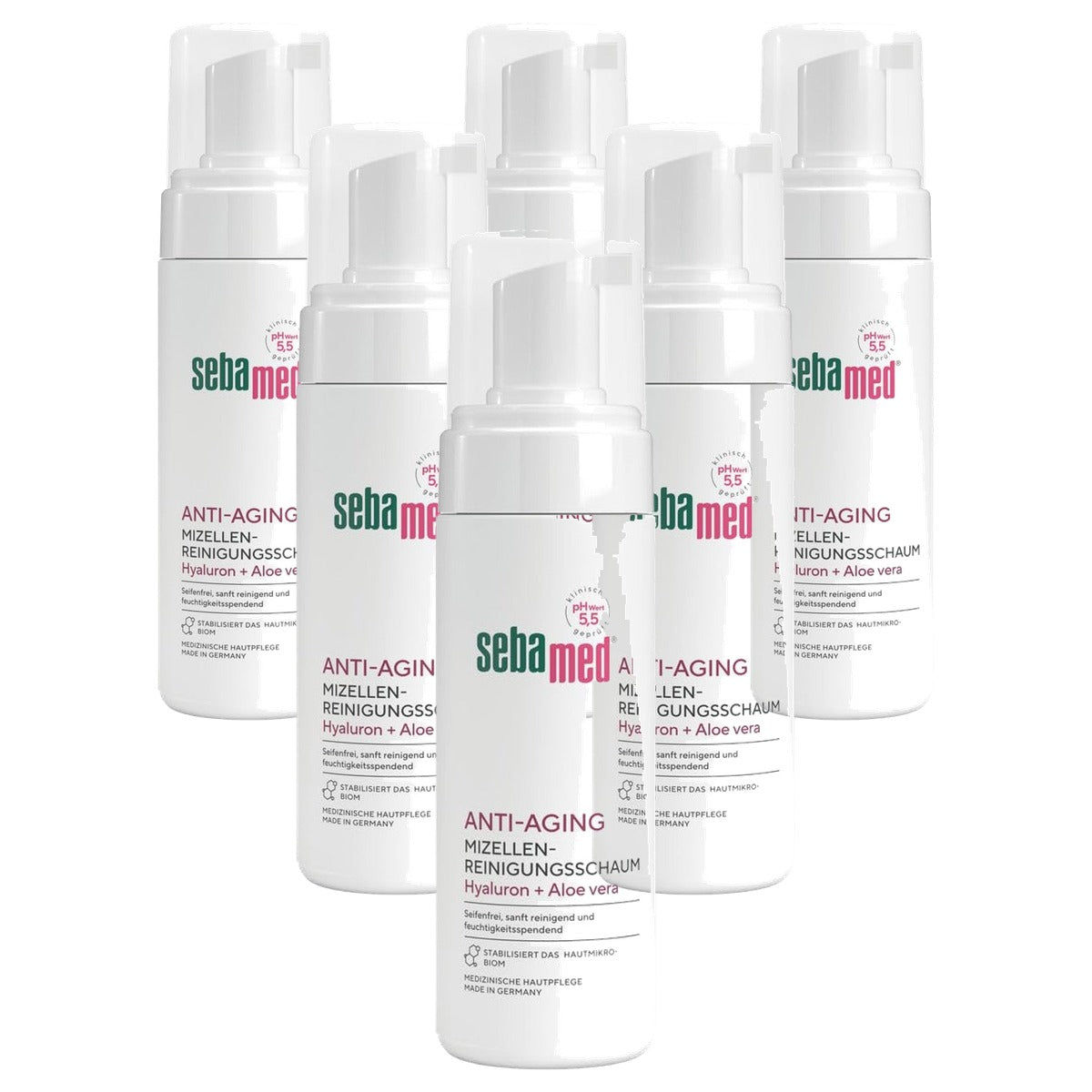 SEBAMED Anti-Aging Micellair reinigingsschuim 6 x 150 ml - Voordeelverpakking