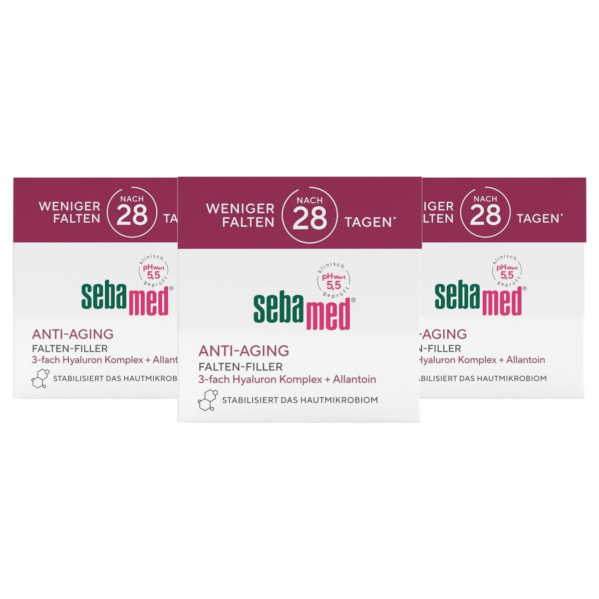 Sebamed Anti-aging rimpelvulling 3 x 50 ml - Voordeelverpakking