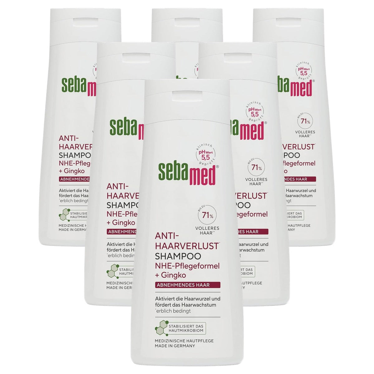 Sebamed Anti-Haarverlies Shampoo 6 x 200 ml - Voordeelverpakking