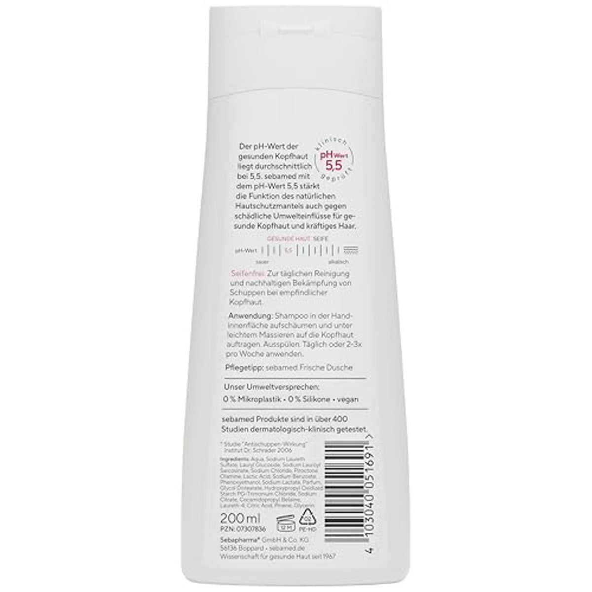 Sebamed Anti-roos shampoo 200 ml, tot 95% minder roos na slechts 4 weken, voor normaal haar, geschikt voor dagelijks wassen van het haar, roosshampoo voor mannen en vrouwen door Sebamed nu bij Huishoudvoordeel