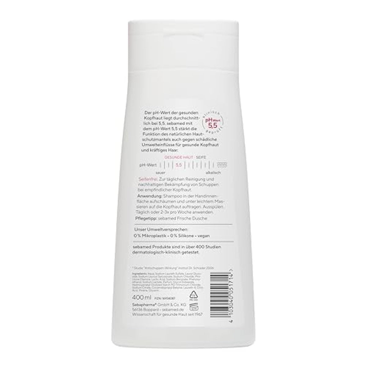 Sebamed Anti-roos shampoo 400 ml, tot 95% minder roos na slechts 4 weken, voor normaal haar, geschikt voor dagelijks wassen van het haar, roosshampoo voor mannen en vrouwen door Sebamed nu bij Huishoudvoordeel